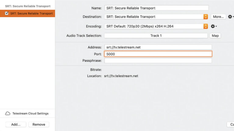 SRT Secure Reliable Transport