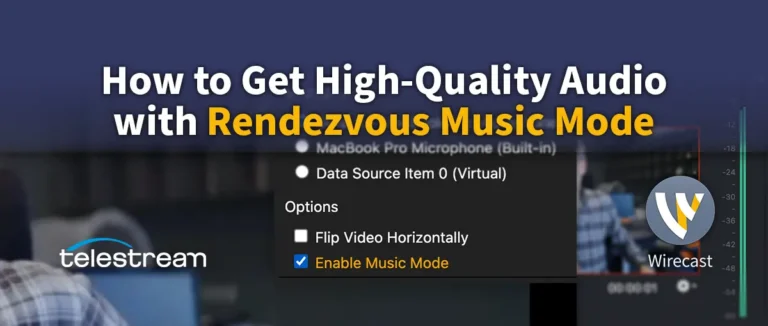 How to get High quality audio with Rendezvous Music Mode