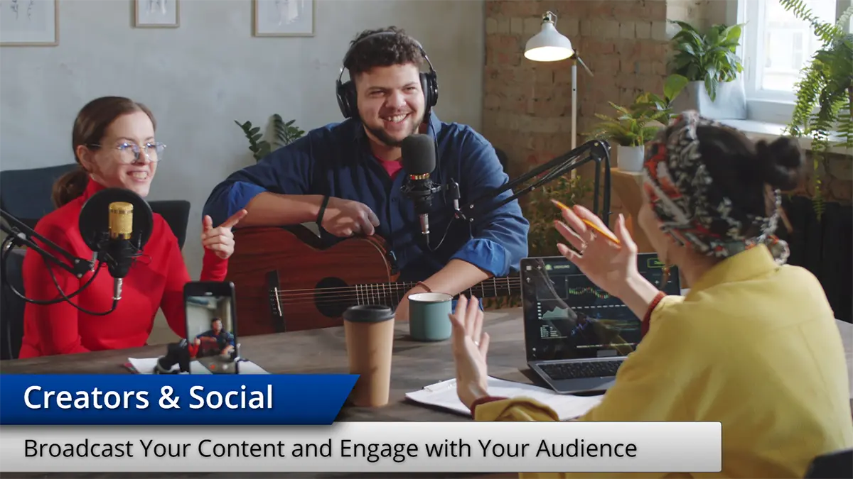 Wirecast creators and social influencer live streaming