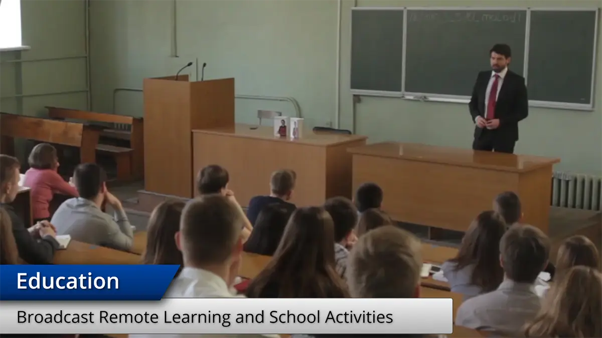 Wirecast higher education and school live streaming