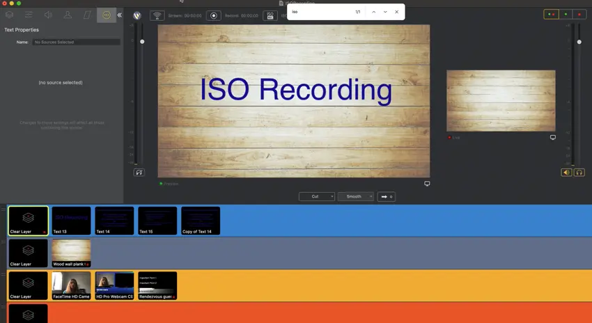 Wirecast ISO Recording