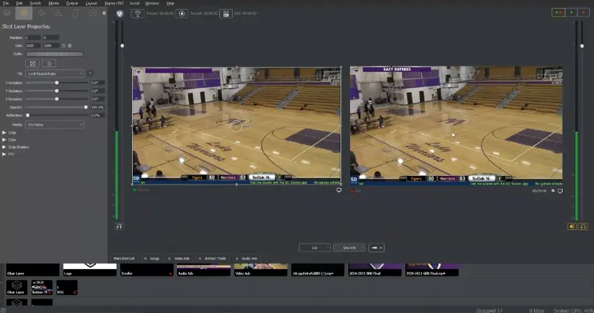 Wirecast Sports Production and Instant Replay Software