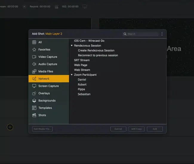 Multistreaming to Facebook and YouTube network setting in wirecast