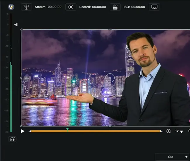 Wirecast campus broadcasting student production interface