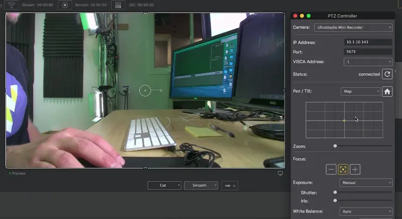 VISCA over IP Settings ptz controllers and managing robotic cameras with wirecast