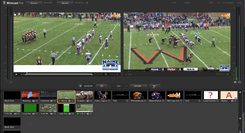 Wirecast Live Scoreboards settings and branding on live videos